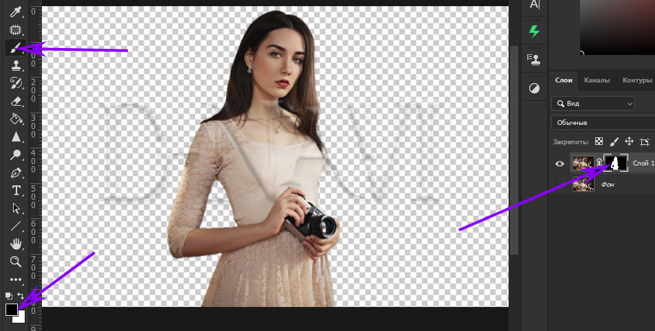 Как удалить фон в фотошопе за два клика 4